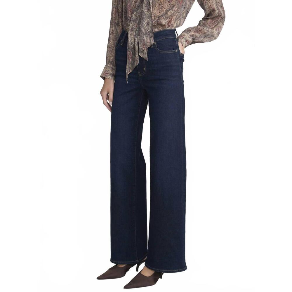 NEW FRAME women's le slim palazzo jean in fairway - Picture 3 of 5